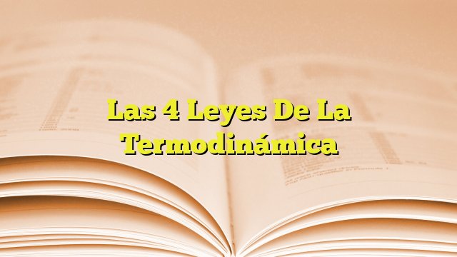 Las Leyes De La Termodin Mica Imagenes Graficos